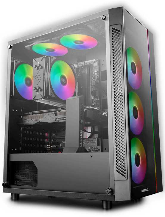 DEEPCOOL Matrexx 55 V3 ADD-RGB EATX 3F Mid Tower Cabinet ( White)