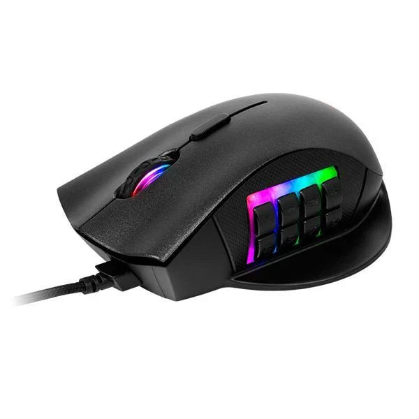 THERMALTAKE Nemesis Switch Optical RGB Wired Ergonamic Gaming Mouse ( MO-NMS-WDOOBK-01 ) ( 12000DPI / 16 Macro Buttons ) ( Black )