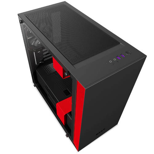 NZXT H400 ITX Mini Tower Cabinet ( Black-Red )