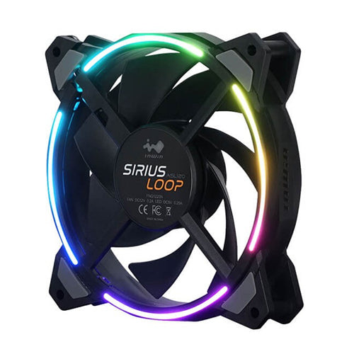 INWIN Sirius Loop ASL 120 120mm ARGB Cabinet Fan (Black) (Single Pack)