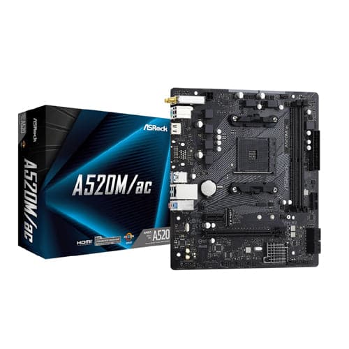 ASROCK A520M/Ac DDR4 AMD Motherboard