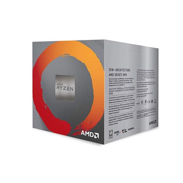 AMD Ryzen 5 3400G APU 2nd Generation Processor ( 4.2 GHz / 4 Cores / 8 Threads )
