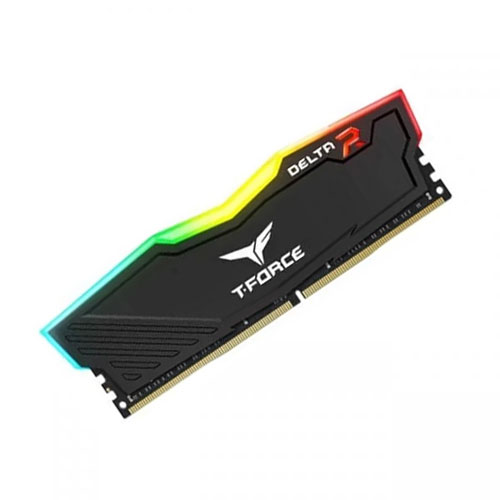 TEAMGROUP T-Force Delta RGB 16GB ( 16GB x 1 ) 3200MHz DDR4 RAM ( Black ) ( CL16 )