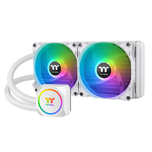 THERMALTAKE TH240 ARGB Sync 240mm CPU Liquid Cooler (Snow)
