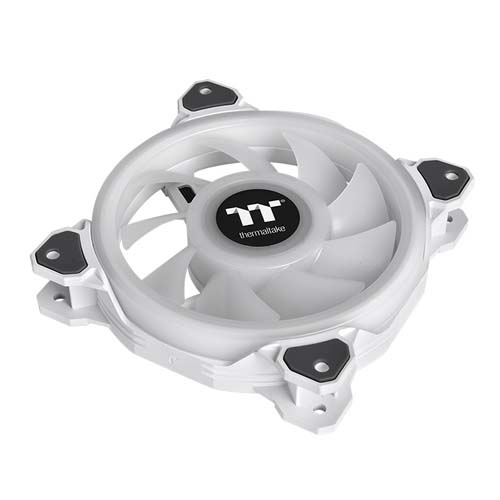 THERMALTAKE Riing Quad 14 TT Premium Edition 140mm RGB Cabinet Fan (White) (Triple Pack)