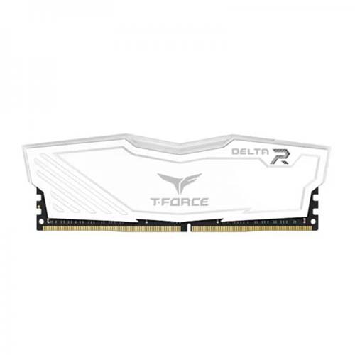 TEAMGROUP T-Force Delta RGB 16GB ( 16GB x 1 ) 3600MHz DDR4 RAM ( White ) ( CL18 )