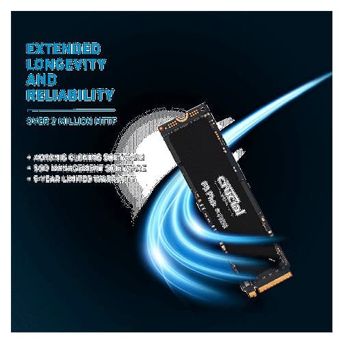 CRUCIAL P5 Plus 500GB M.2 NVMe Gen4 Solid State Drive