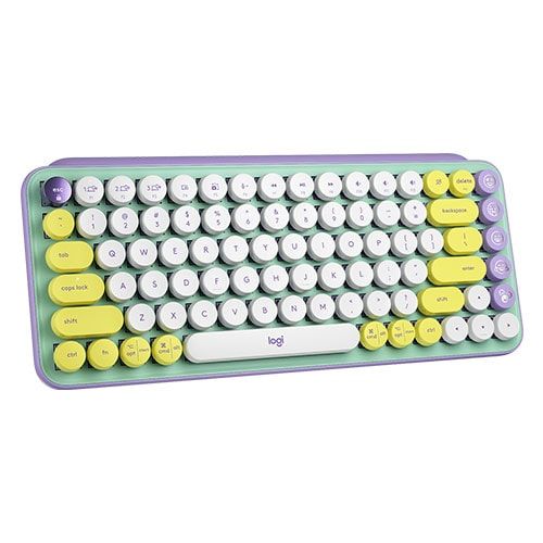 LOGITECH POP Keys 60% Semi Mechanical Wireless Keyboard ( Mint ) ( Brown Switch )