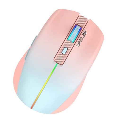 ANT ESPORTS GM400W Wireless Ambidextrous RGB Gaming Mouse ( GM400W-RGB-ROSE-FOG ) ( 3200DPI / 6 Macro Buttons ) ( Rose Frog )
