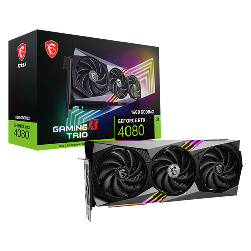 MSI GeForce RTX 4080 Gaming X Trio 16GB Nvidia Graphic Card
