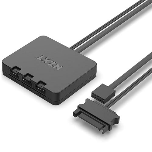 NZXT F120 RGB 120mm Fans With Controller White (Triple Pack)