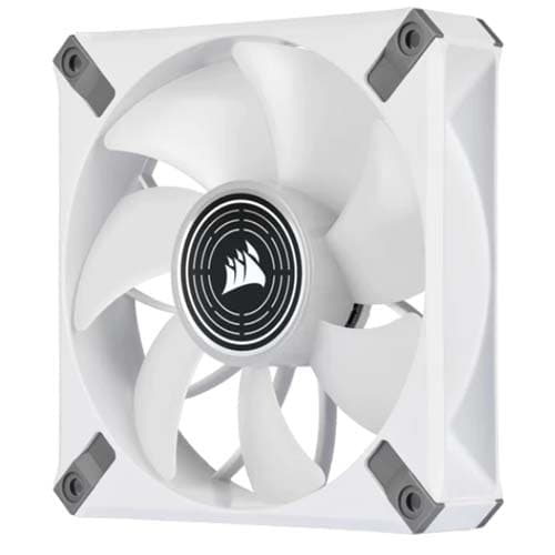CORSAIR ML120 Elite 120mm White Premium PWM Magnetic Levitation Cabinet Fan (White) (Single Pack)