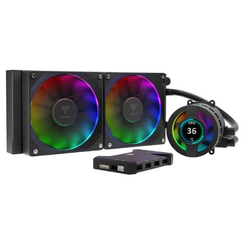 GAMDIAS CHIONE P3 240U 240mm ARGB CPU Liquid Cooler (Black)