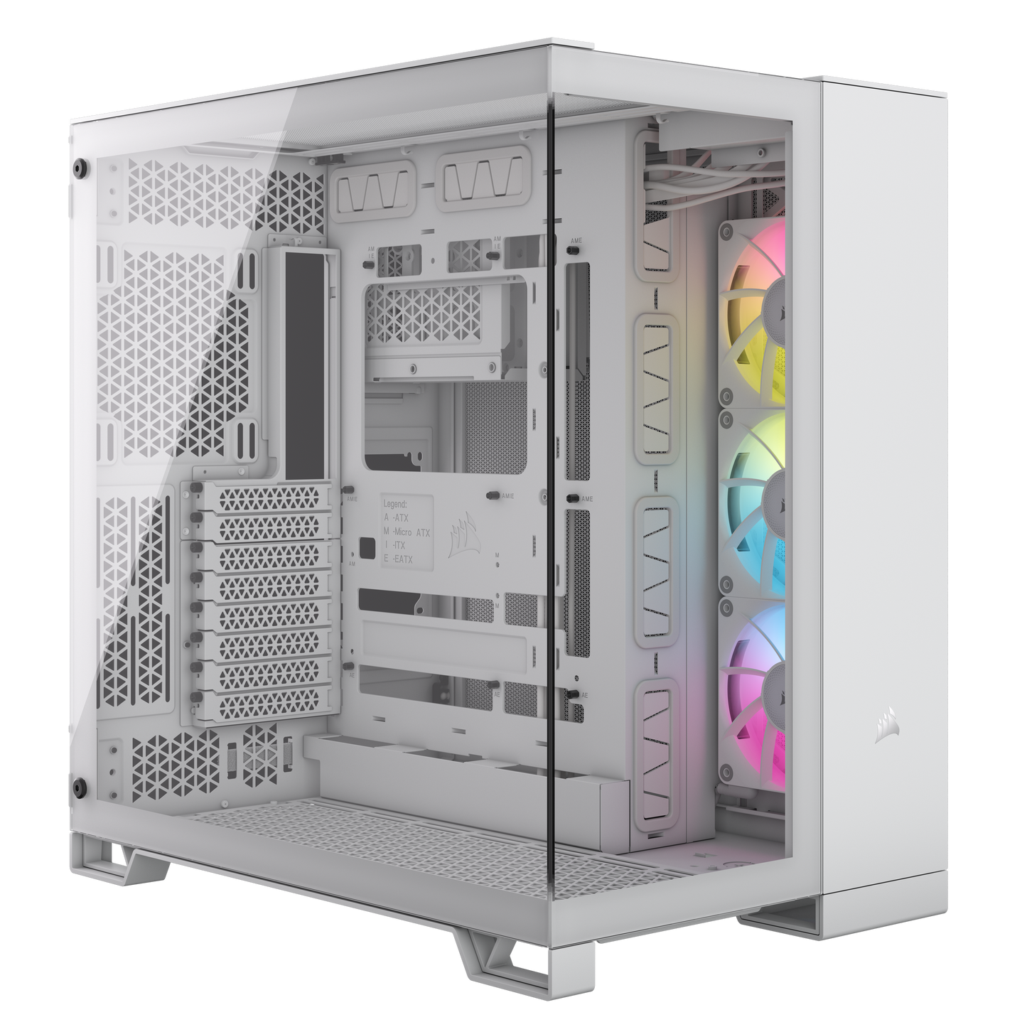 CORSAIR 6500X ATX Mid Tower Dual Chamber Cabinet (White)