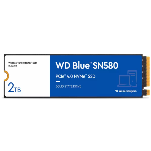 WESTERN DIGITAL Blue SN580 2TB Gen4 NVMe Internal Solid State Drive ( SSD )