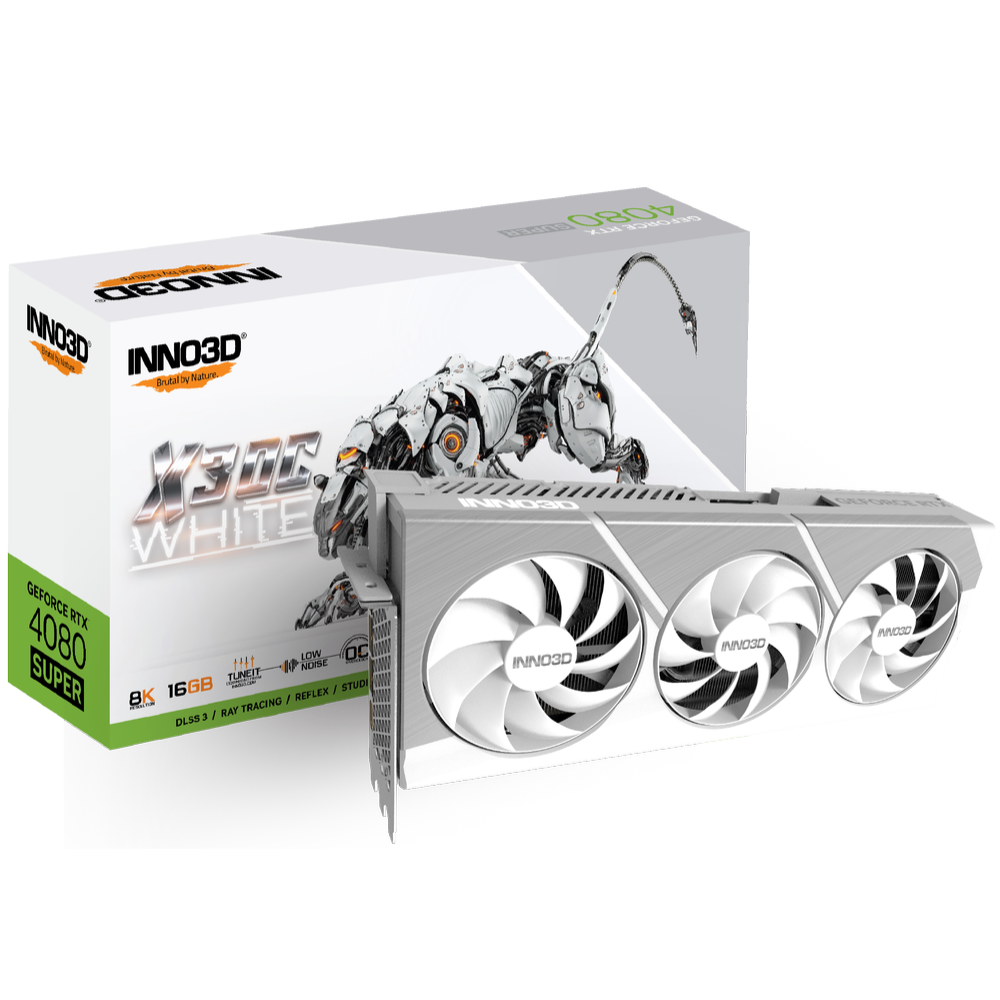 INNO3D GeForce RTX 4080 Super X3 OC White 16GB Nvidia Graphic card