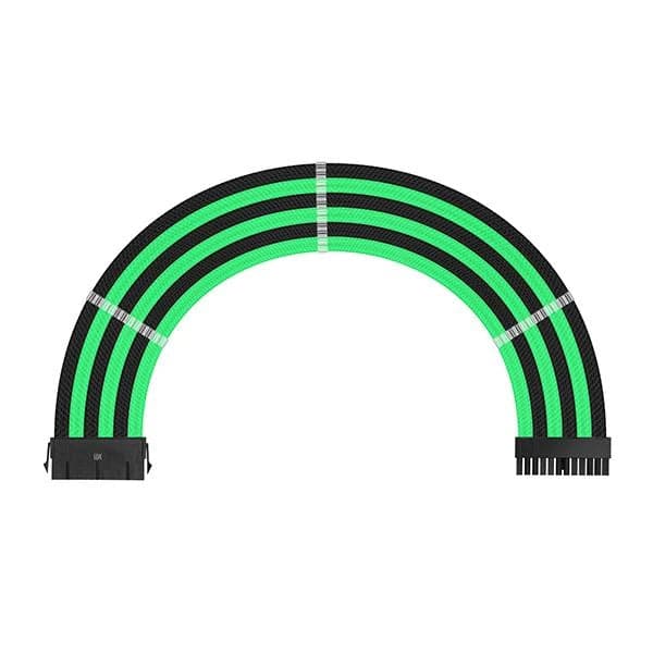 ANT ESPORTS Mod Sleeved Cable set 3 combs 30cm 16AWG Black and Green