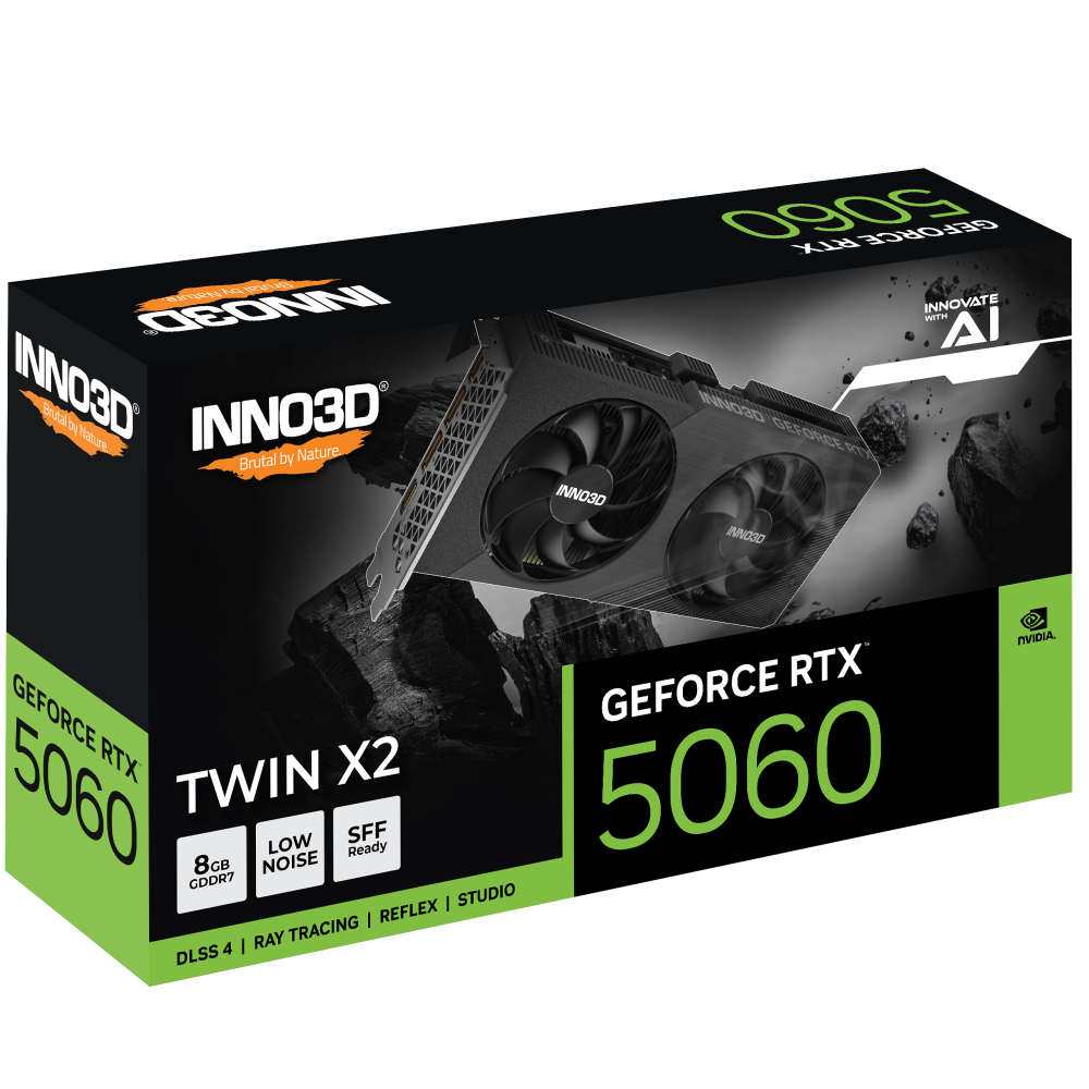 INNO3D GeForce RTX 5060 Twin X2 SFF 8GB Nvidia Graphic Card