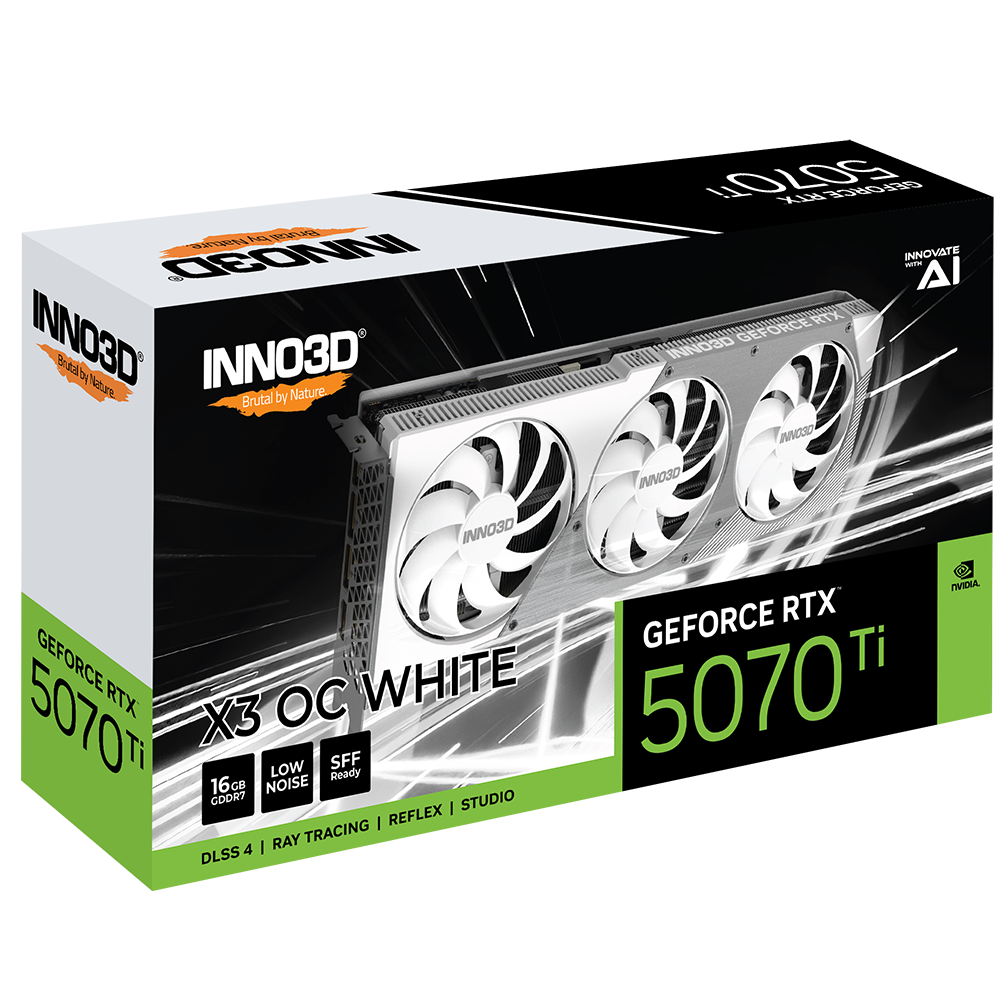 INNO3D GeForce RTX 5070 Ti X3 OC White 16GB Nvidia Graphic Card