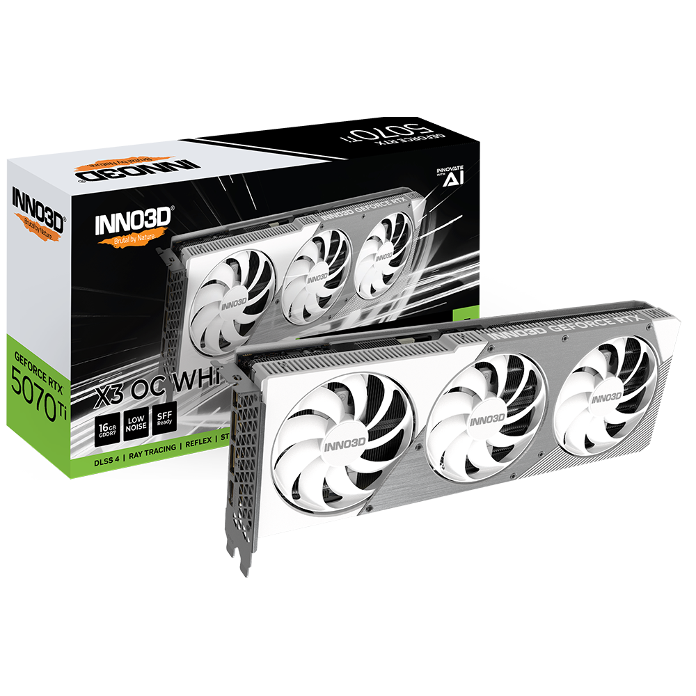 INNO3D GeForce RTX 5070 Ti X3 OC White 16GB Nvidia Graphic Card