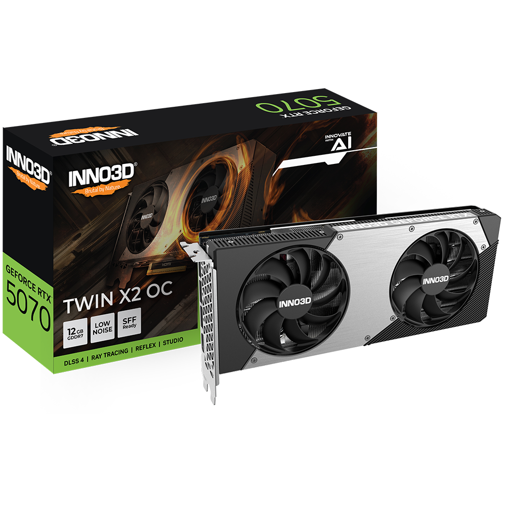 INNO3D GeForce RTX 5070 TWIN X2 OC 12GB NVIDIA Graphic Card