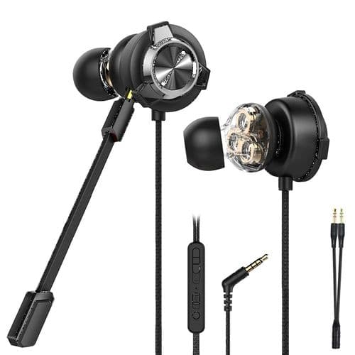 CLAW G13 Triple Driver Wired in Ear Earphones Gaming Earphones (Black)