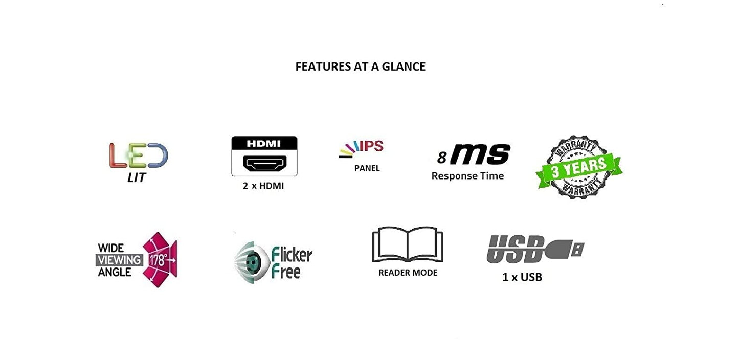 LG 32MN49H 32 Inch FHD 60Hz IPS Panel 68% SRGB 5ms Nvida G sync Gaming Monitor