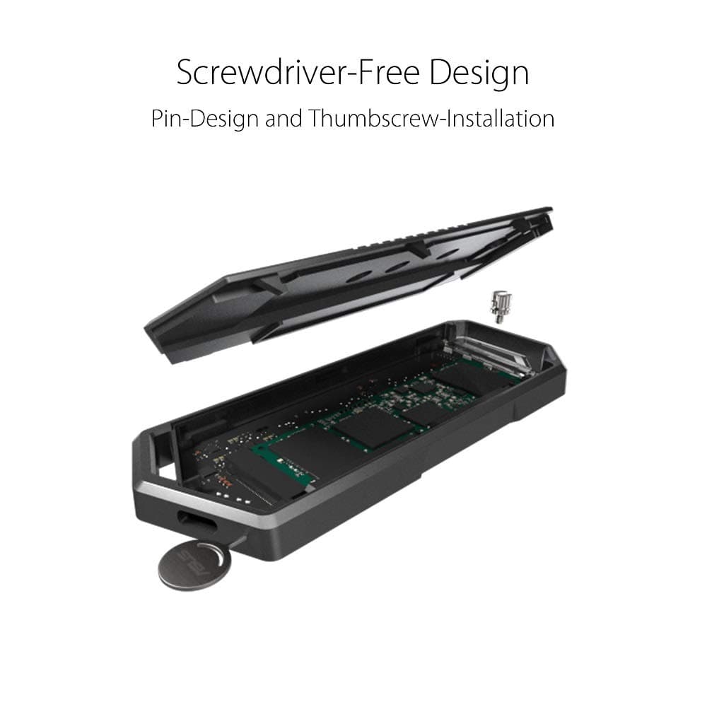 ASUS ROG Strix Arion M.2 NVME Gen2 Enclosure-USB 3.2 Solid State Drive (SSD)