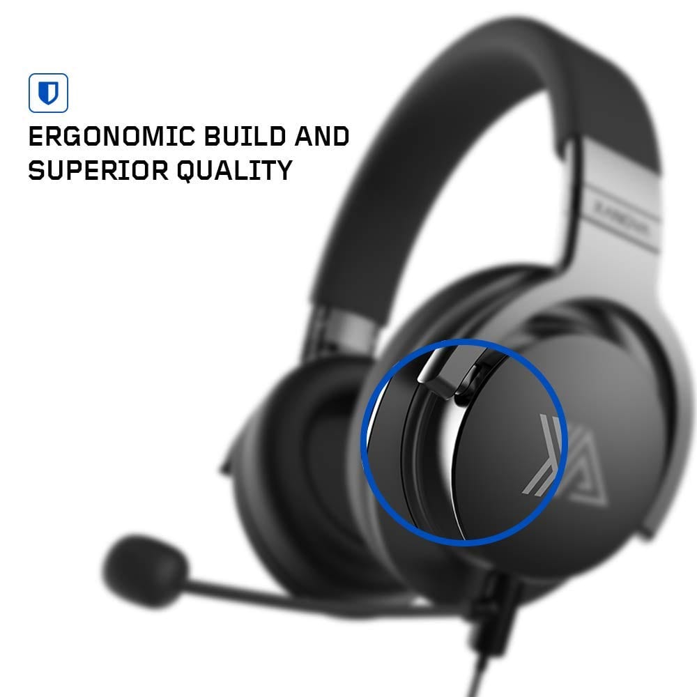 XANOVA Juturna-U Wireless + Bluetooth 7.1 Surround Gaming Headphones with Mic ( Black ) ( PC / Mobile / Xbox / PS4 )