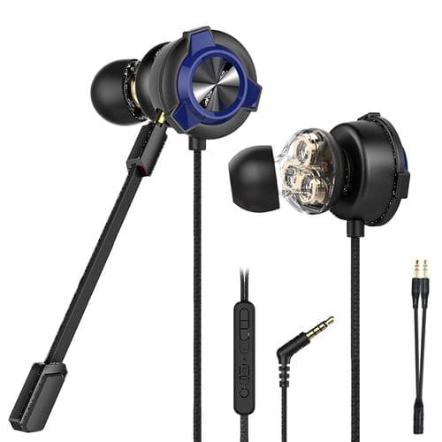 CLAW G13 Triple Driver Wired in Ear Earphones Gaming Earphones (Blue)