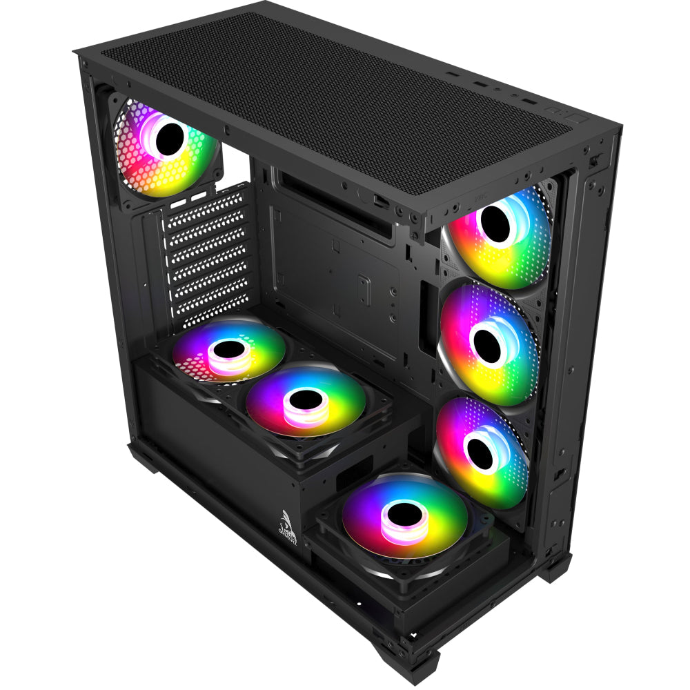 TAG Gamerz Luminor ARGB ATX Mid Tower Cabinet (Black)