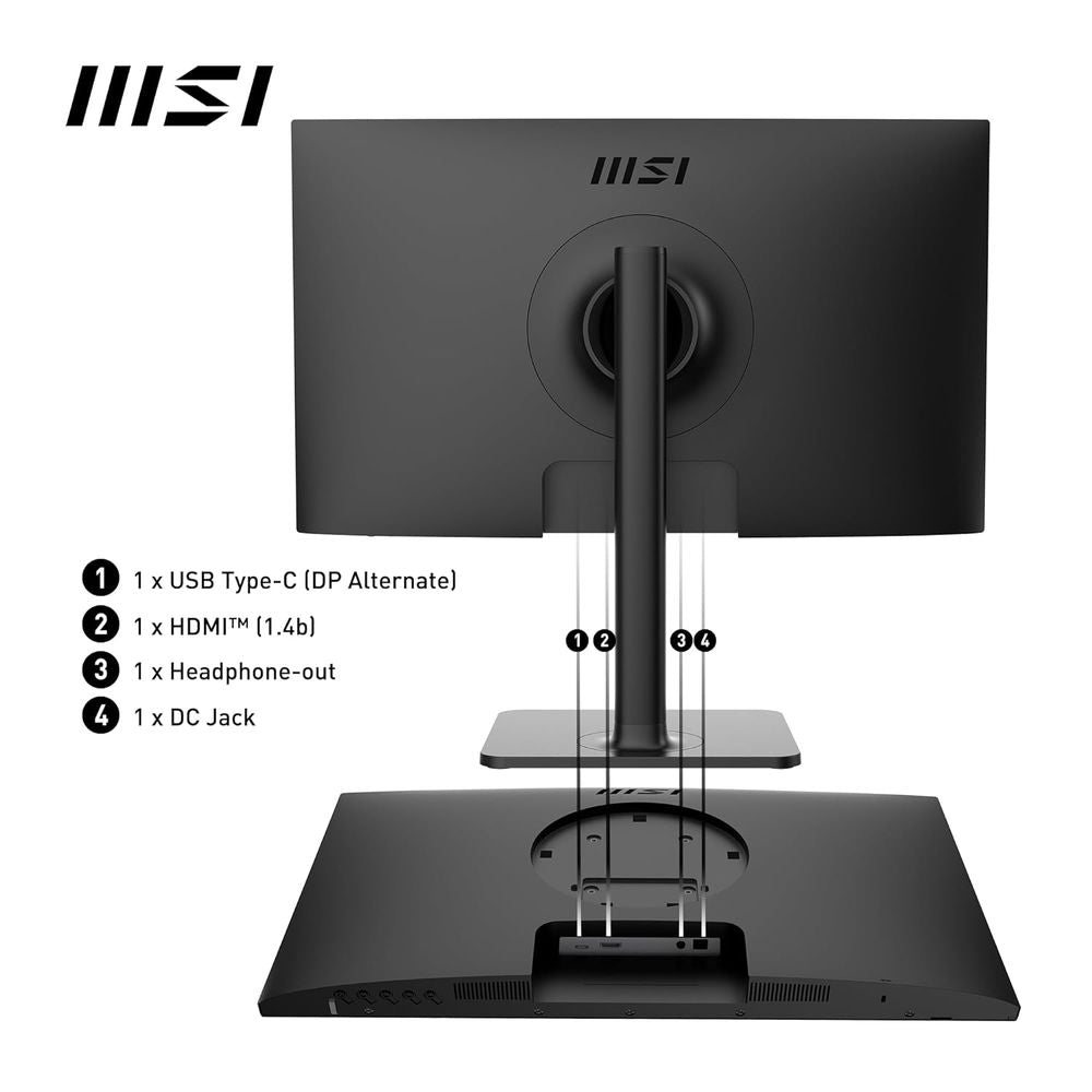 MSI Modern MD2412P 24 Inch FHD 100Hz IPS Panel 144%SRGB 1MS AMD Freesync IPS Business Monitor