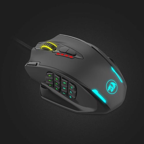 REDRAGON M908 Impact RGB LED Wired Ergonomic Gaming Mouse ( M908 ) ( 3200DPI / 6 Macro Button ) ( Black )