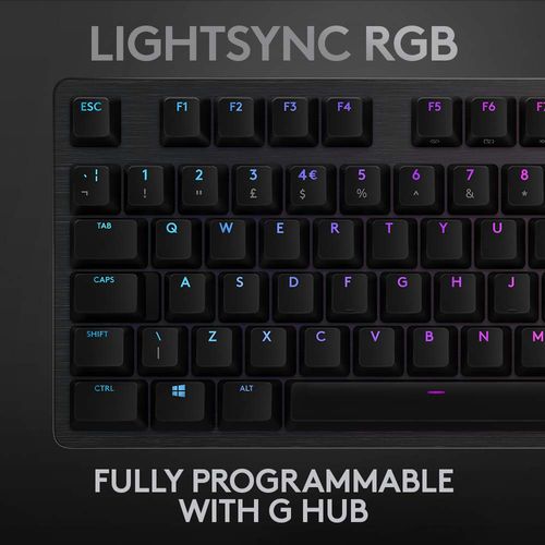 LOGITECH G512 RGB Wired Mechanical Gaming Keyboard (GX Blue Switch) (Carbon)