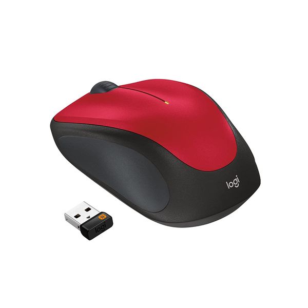 LOGITECH M235 Wireless Ambidextrous Gaming Mouse ( 910-002201 ) ( 1000DPI / 3 Macro Button ) ( Red )