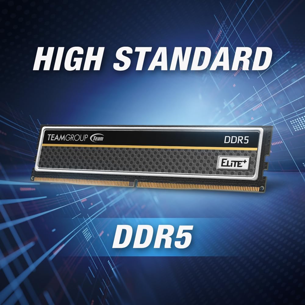 TEAMGROUP Elite Plus 16GB ( 16GB x 1 ) 5600MHz DDR5 Ram (Black) ( CL46 )