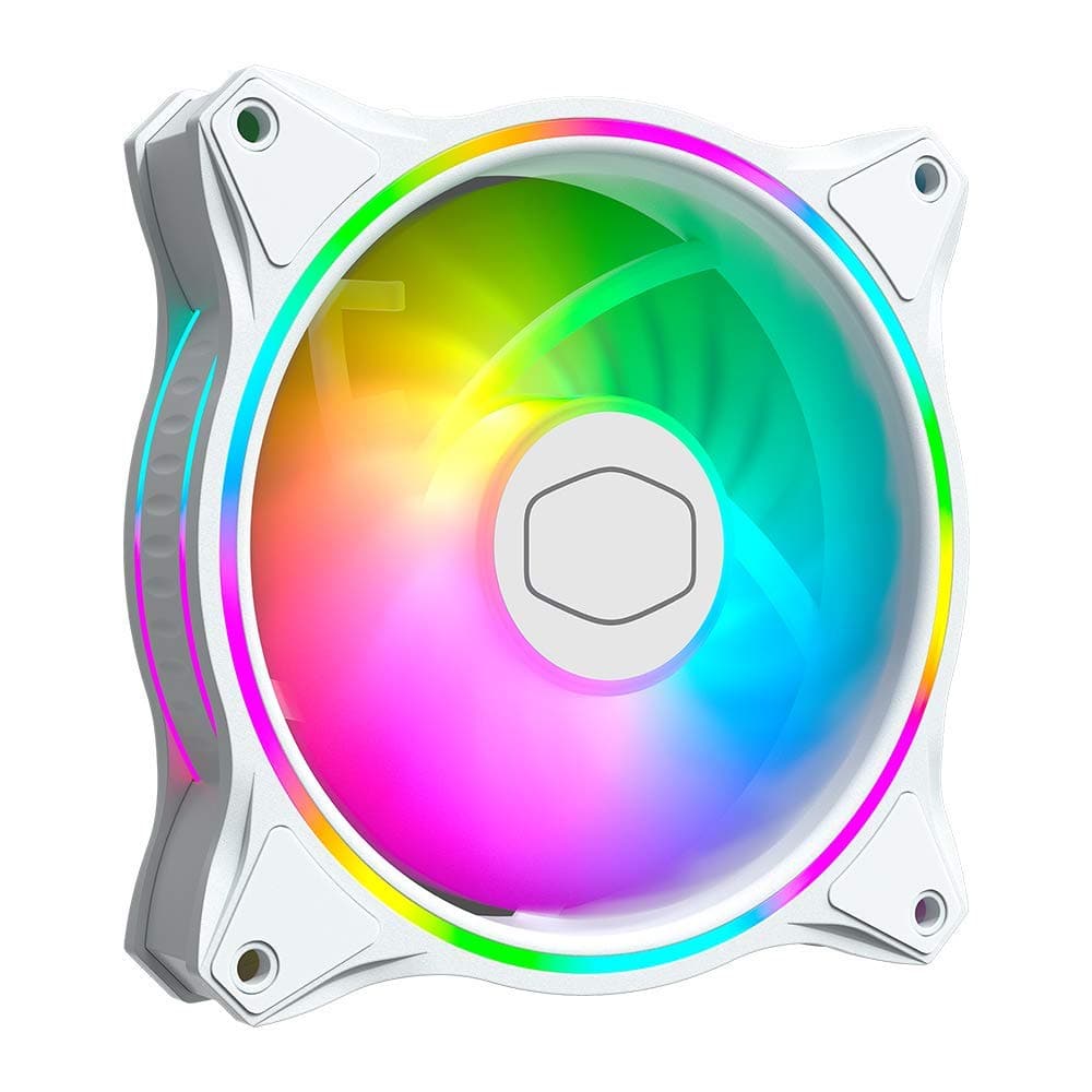 COOLER MASTER MasterFan MF120 Halo ARGB Cabinet Fans ( White ) ( Single Pack )