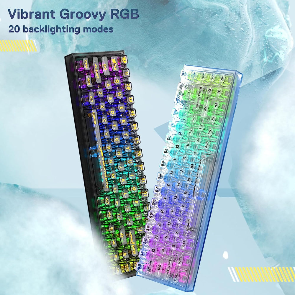 REDRAGON K631 Pro Castor 65% Mechanical Wired Gaming Keyboard ( White ) ( Translucent Custom Switch )