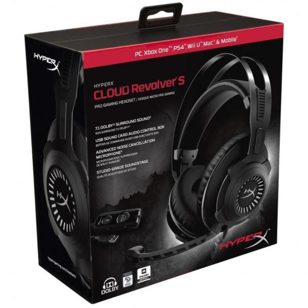 HYPERX Cloud Revolver S 3.5mm 7.1 Surround Gaming Headphone ( Black ) ( PC / Mobile / Mac / Xbox )