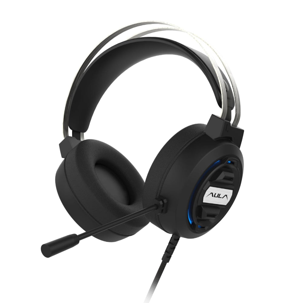 AULA S603 RGB Wired 3.5mm 7.1 surround Sound Gaming Headphones ( Black ) ( PC / Mobile / Mac )