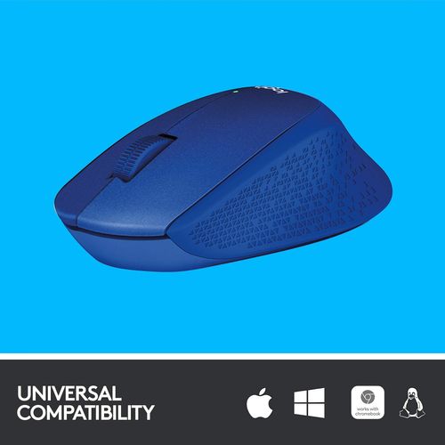 LOGITECH M331 Silent Plus Wireless Ergonomic Gaming Mouse ( 910-004915 ) ( 1000DPI / 3 Macro Button ) ( Blue )