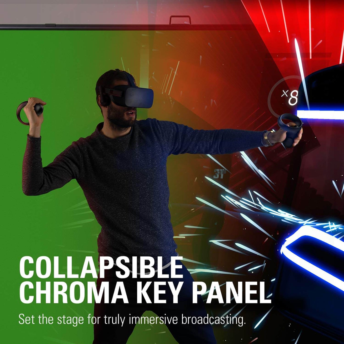 ELGATO Green Screen Collapsible Chroma Key Panel