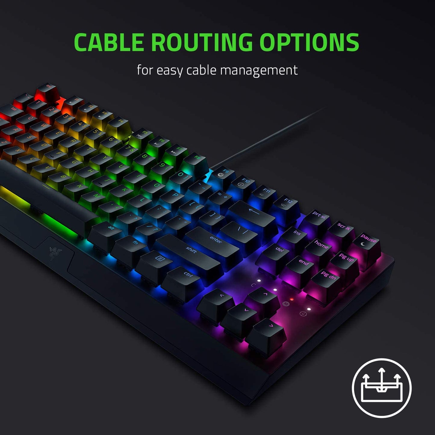 RAZER BlackWidow V3 RGB Tenkeyless Mechanical Gaming Keyboard ( Razer Green Switch )