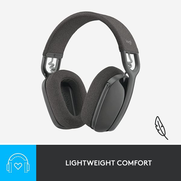 LOGITECH Zone Vibe 100 Lightweight RGB Wireless Stereo Gaming Headphone ( Graphite ) ( PC )