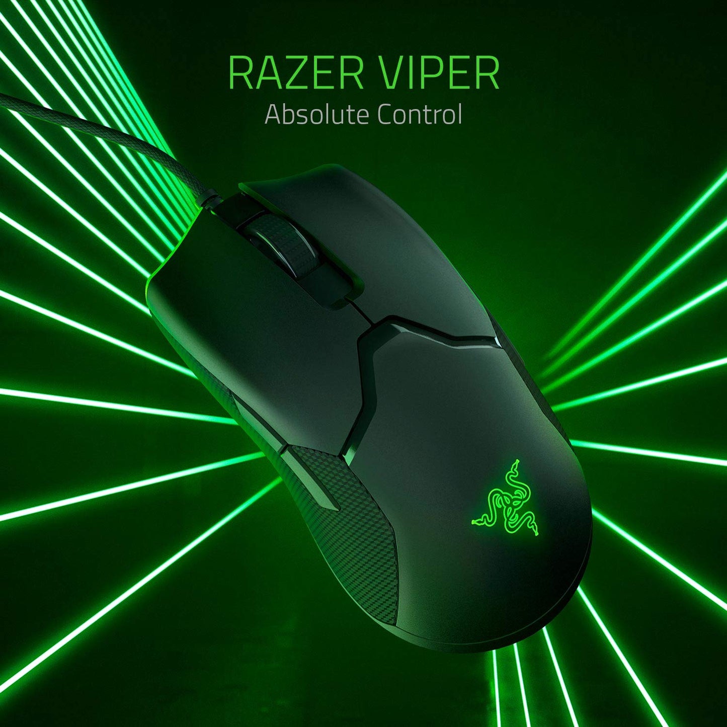 RAZER Viper Ultralight Wired Ambidextrous Gaming Mouse ( RZ01-02550100-R3M ) ( 120000DPI / 8 Macro Button ) ( Black )