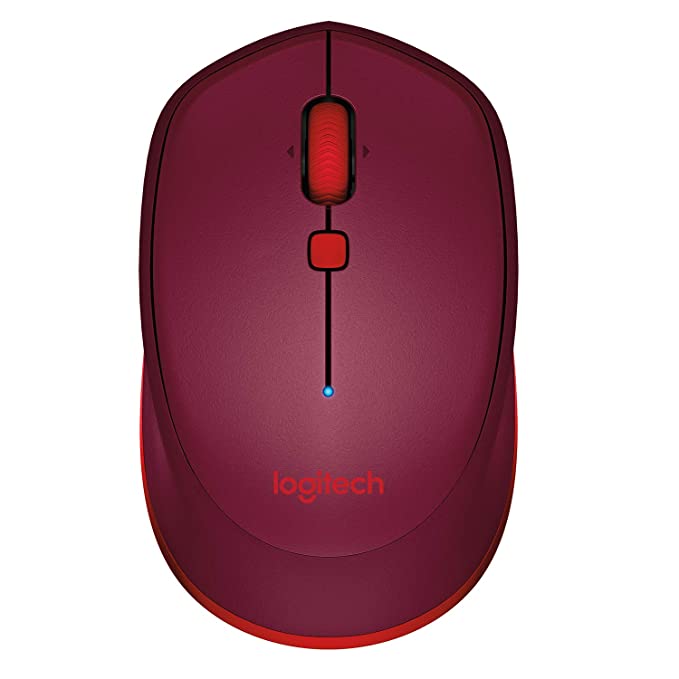 LOGITECH M337 Bluetooth Ambidextrous Gaming Mouse (M337) (1000DPI/3 Macro Button) (Red)