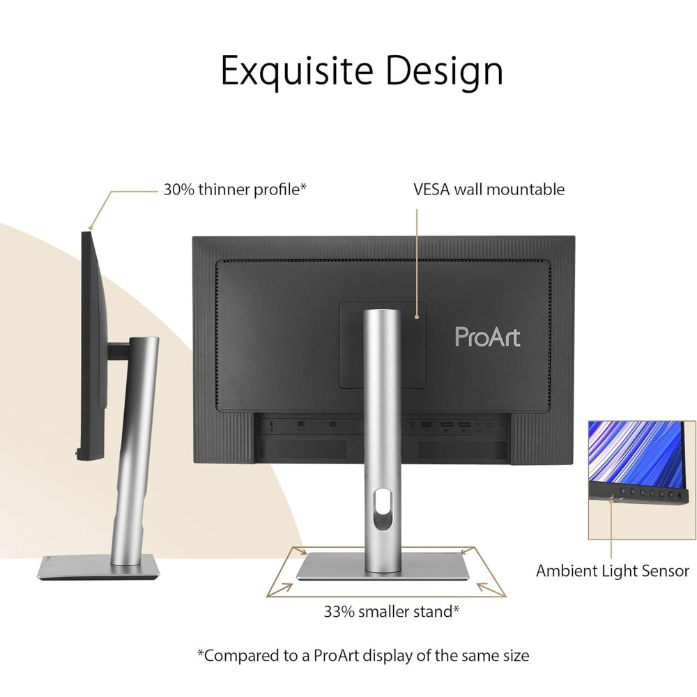 ASUS ProArt PA24ACRV 24 Inch 2K QHD 75Hz IPS Panel 100% SRGB 5MS Adaptive Sync Professional Monitor