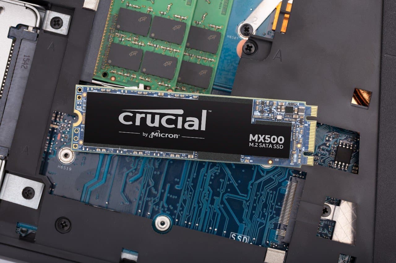CRUCIAL MX500 500GB 3D M.2 SATA SATA 3 Solid State Drive (SSD)