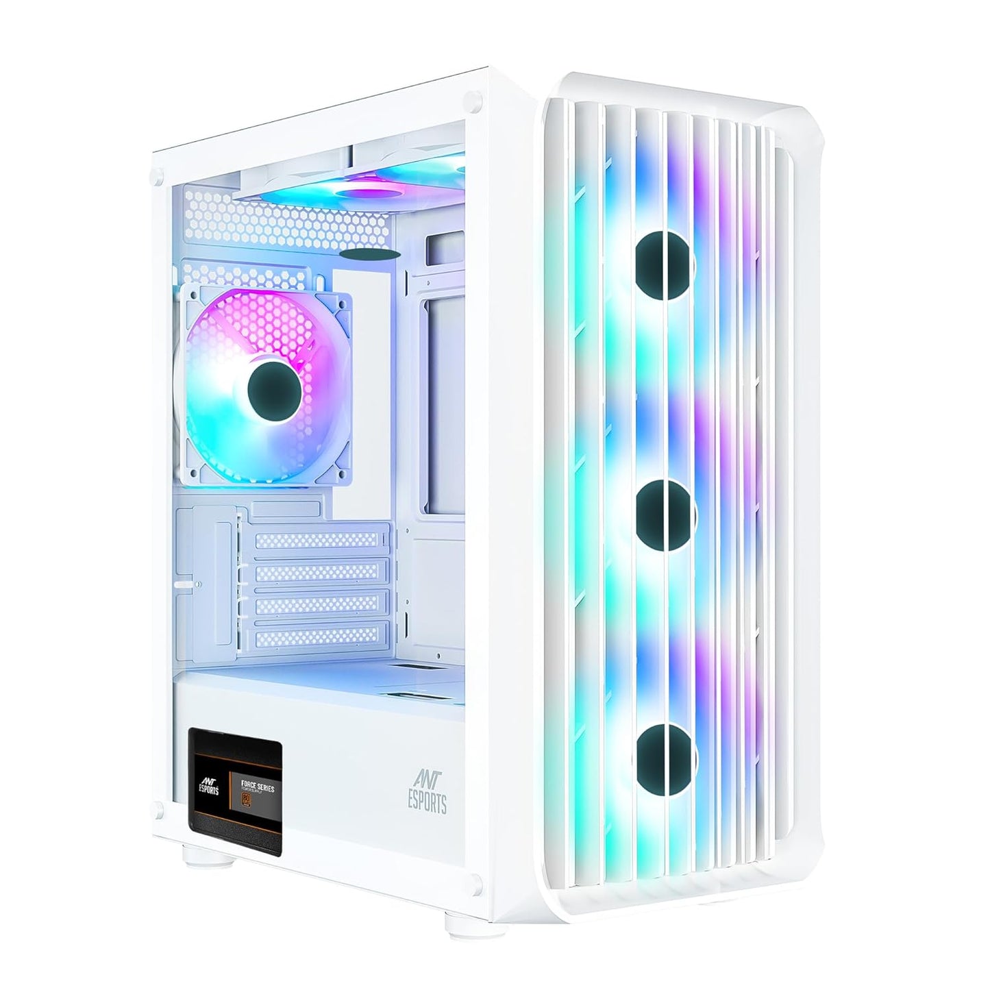 ANT ESPORTS 205 Mini 6F ARGB MATX Mini Tower Cabinet ( White )