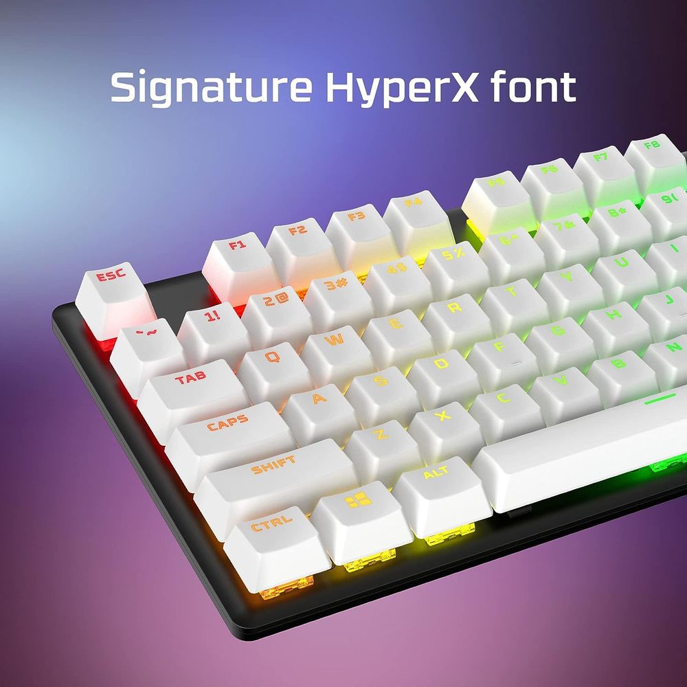 HYPERX PBT Keycaps (Black) Full Key Set - English (US)